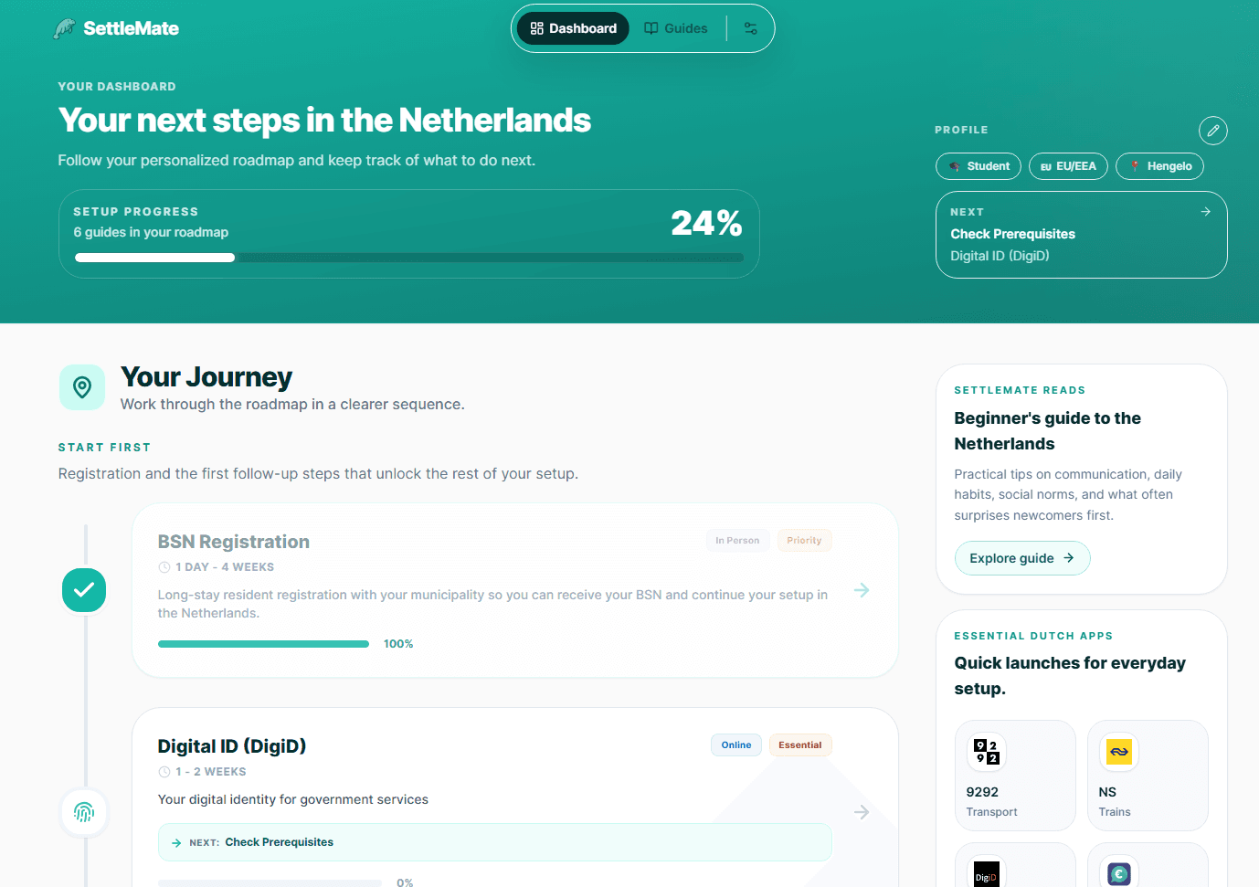 LIN dashboard screenshot